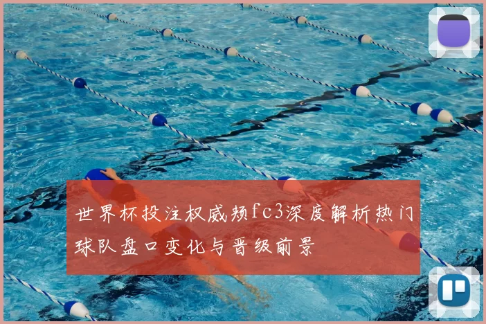 世界杯投注权威颊fc3深度解析热门球队盘口变化与晋级前景